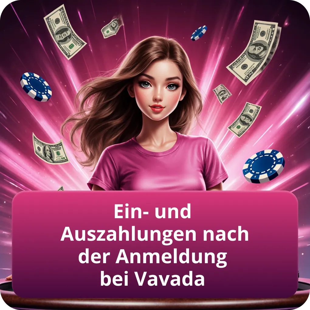 Ein- und Auszahlungen nach der Anmeldung bei Vavada